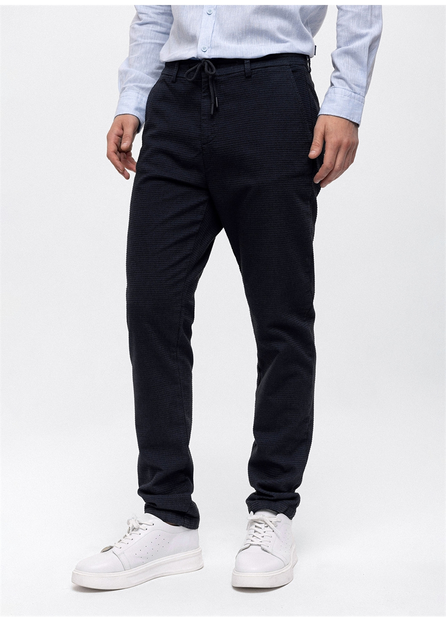 Back And Bond Normal Bel Normal Paça Slim Fit Lacivert Erkek Pantolon B33W30007