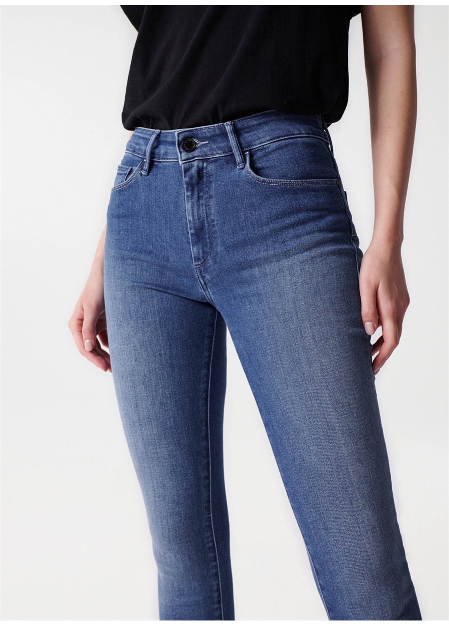 Salsa Jeans Mavi Kadın Orta Bel Skinny Fit Denim Pantolon 21005345