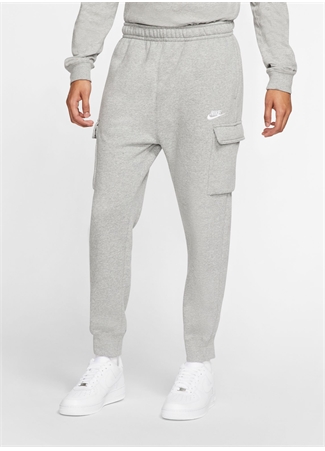 Nike Gri Erkek Uzun Eşofman Altı CD3129-063-M NSW CLUB PANT CARGO BB