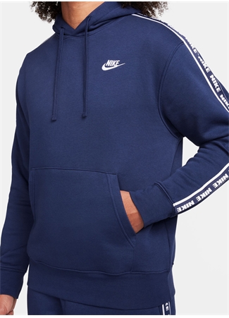 Nike Lacivert Erkek Kapüşon Yaka Uzun Eşofman Takımı FB7296-410-M NK CLUB FLC GX HD TRK_3