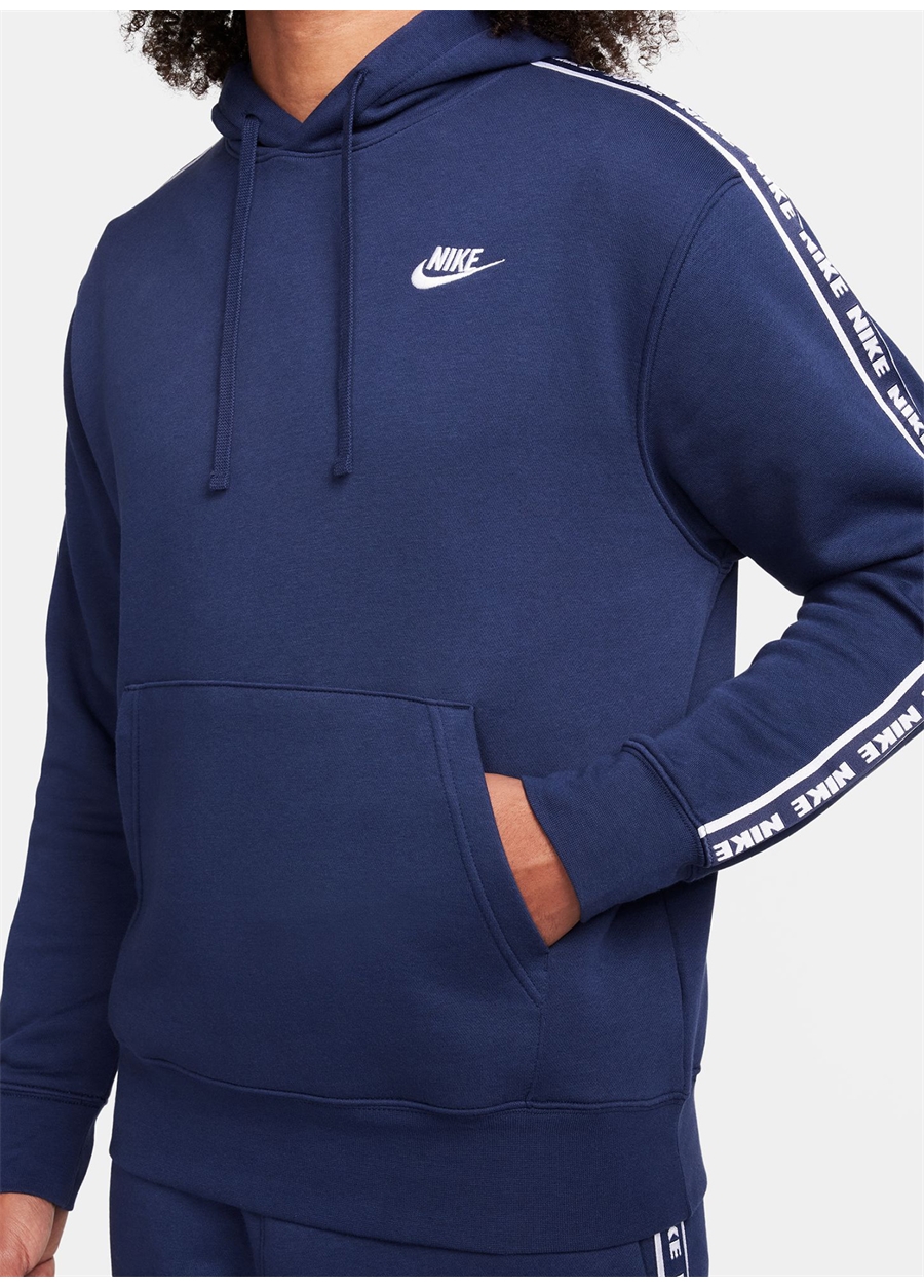 Nike Lacivert Erkek Kapüşon Yaka Uzun Eşofman Takımı FB7296-410-M NK CLUB FLC GX HD TRK_3