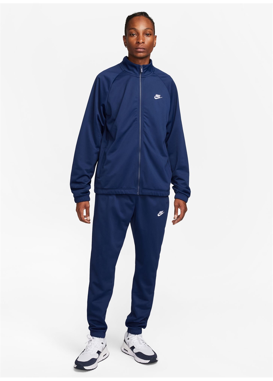 Nike Lacivert Erkek Dik Yaka Eşofman Takımı FB7351-410-M NK CLUB PK TRK SUIT_1