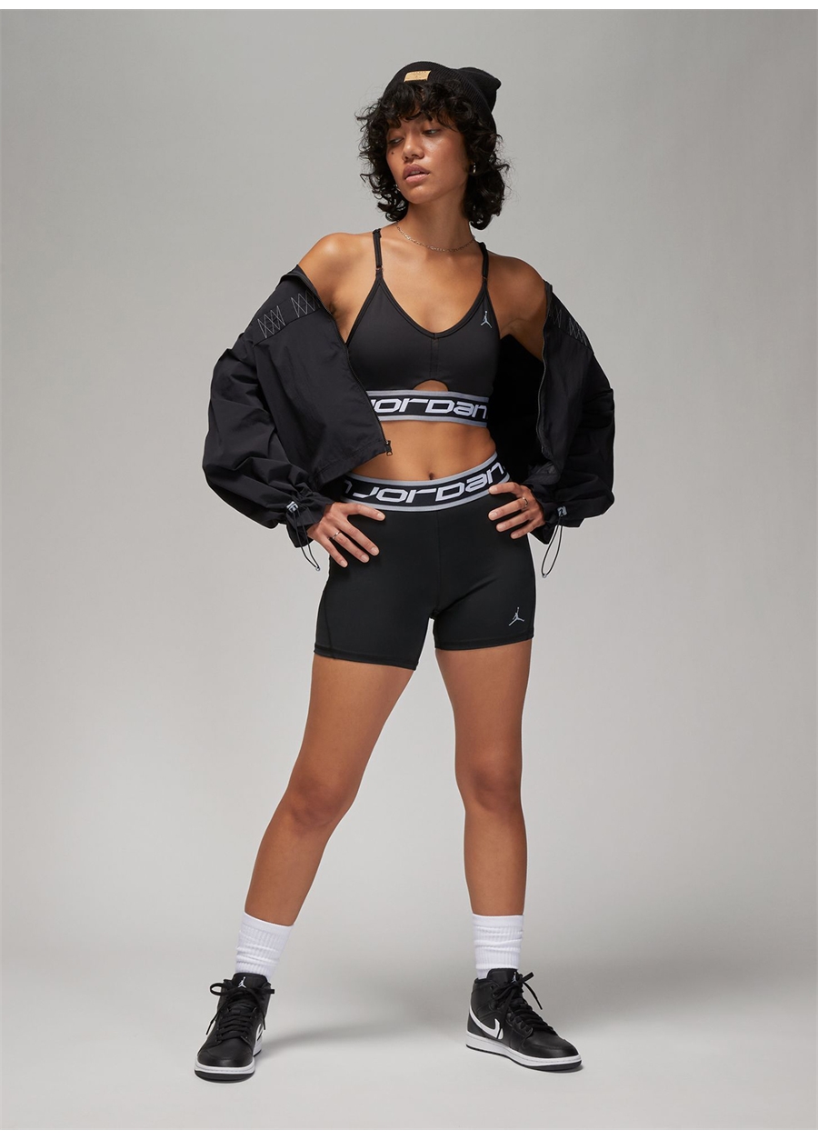 Nike Siyah Kadın Sporcu Sütyeni FB4095-010-W J SPT LOGO BRA