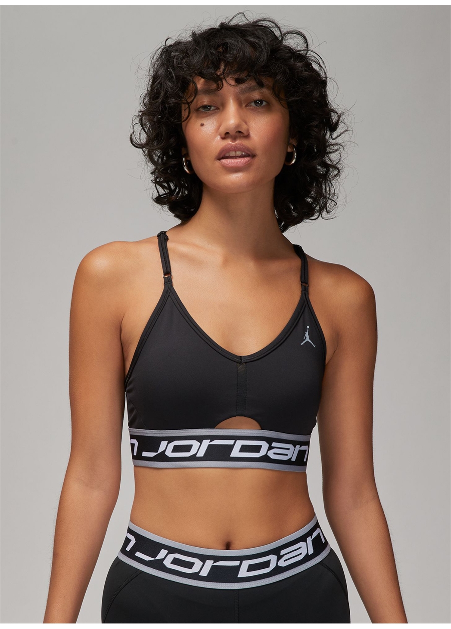 Nike Siyah Kadın Sporcu Sütyeni FB4095-010-W J SPT LOGO BRA_1