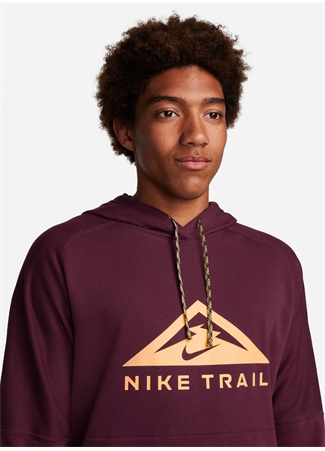 Nike Bordo Erkek Kapüşon Yaka Baskılı Sweatshirt DV9324-681-M NK DF MAGIC HOUR HOODI_2