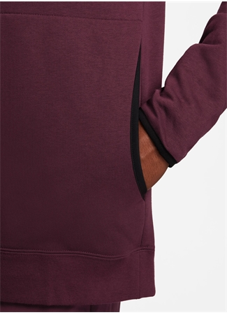 Nike Bordo Erkek Kapüşon Yaka Baskılı Sweatshirt DV9324-681-M NK DF MAGIC HOUR HOODI_4