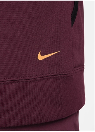 Nike Bordo Erkek Kapüşon Yaka Baskılı Sweatshirt DV9324-681-M NK DF MAGIC HOUR HOODI_5