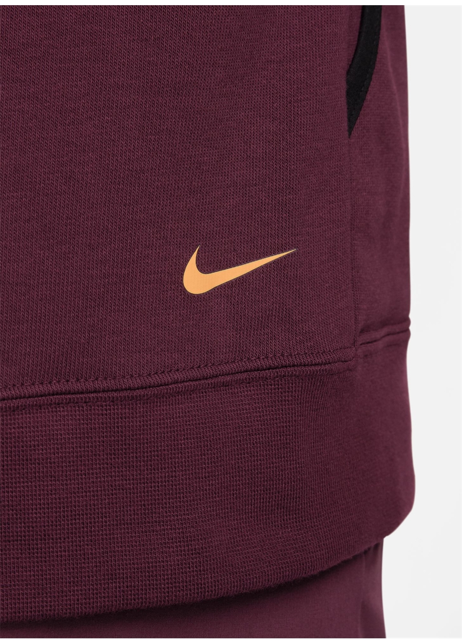 Nike Bordo Erkek Kapüşon Yaka Baskılı Sweatshirt DV9324-681-M NK DF MAGIC HOUR HOODI_5