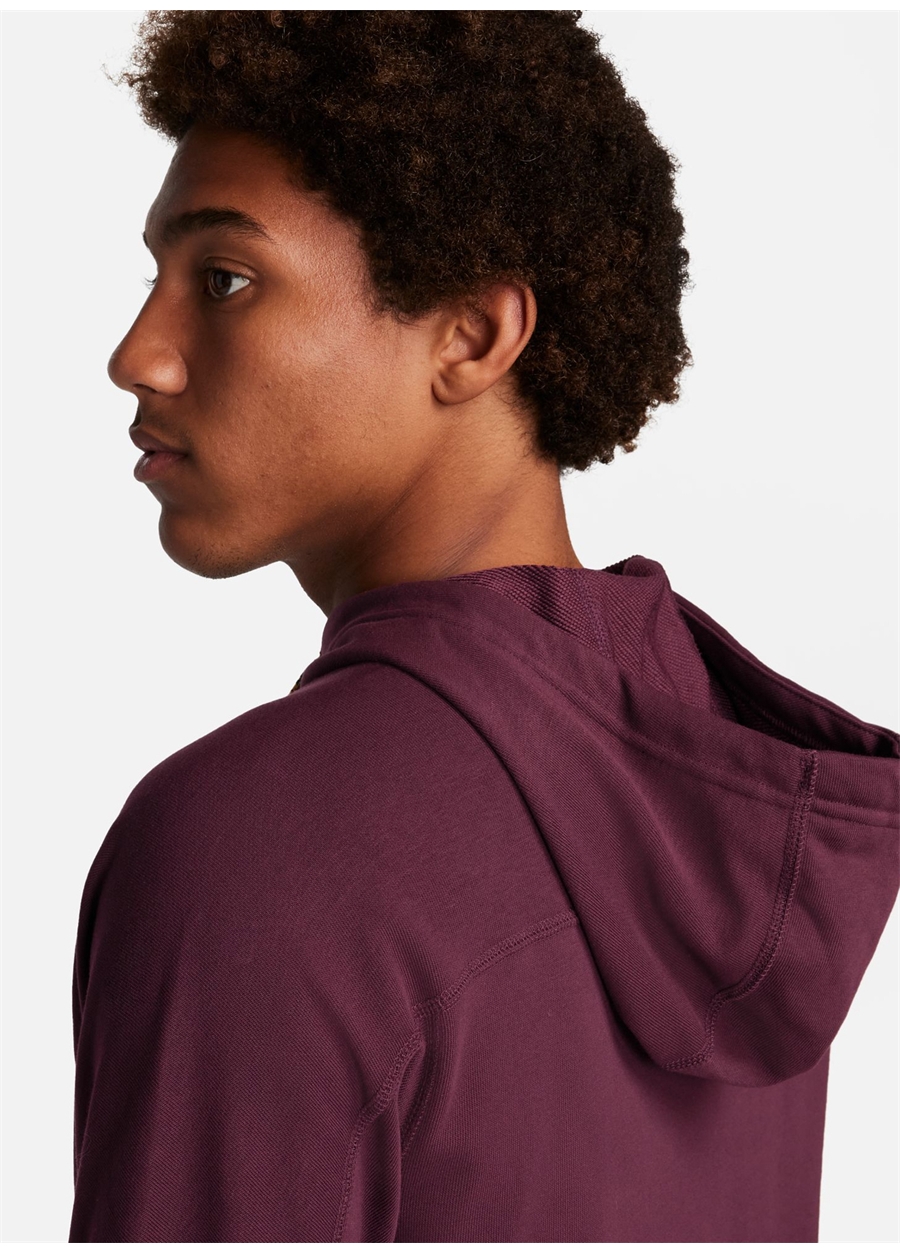 Nike Bordo Erkek Kapüşon Yaka Baskılı Sweatshirt DV9324-681-M NK DF MAGIC HOUR HOODI_6