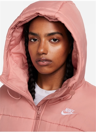 Nike Açık Pembe Kadın Kapüşon Yaka Mont FB7672-618-W NSW ESSTL THRMR CLSC P_3