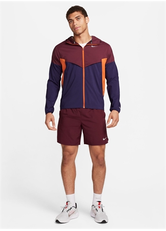 Nike Bordo Erkek Kapüşon Yaka Parçalı Rüzgarlık FB7540-681-M NK IMP LGHT WINDRNNER