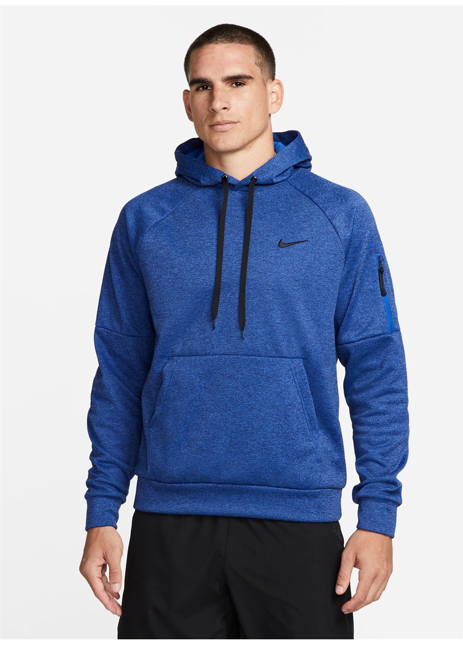 Nike Mavi Erkek Kapüşon Yaka Sweatshirt DQ4834-492-M NK TF HD PO