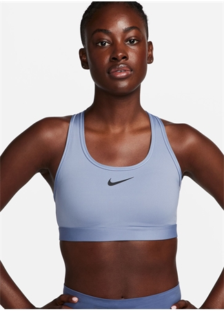 Nike Mavi Kadın Sporcu Sütyeni DX6821-493-W NK SWSH MED SPT BRA_3