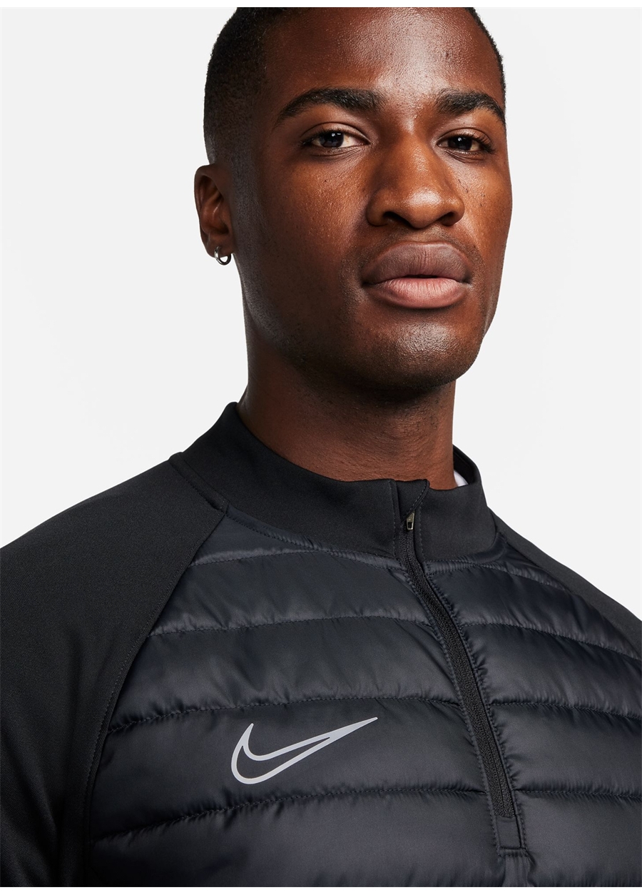 Nike Siyah Erkek Dik Yaka Sweatshirt FB6816-010-M NK TF ACD DRL TOP WW