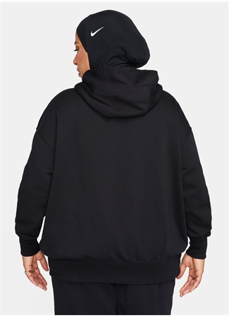 Nike Siyah Kadın Kapüşon Yaka Sweatshirt DQ5860-010-W NSW PHNX FLC OS PO HOO_6