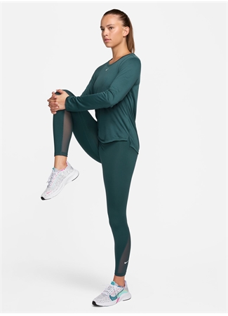 Nike Yeşil Kadın Uzun Tayt DV9020-328-W NK ONE DF HR 7/8 TIGHT