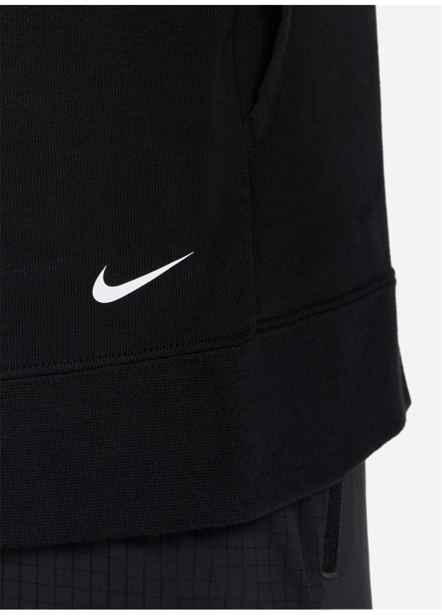 Nike Siyah Erkek Kapüşon Yaka Baskılı Sweatshirt DV9324-010-M NK DF MAGIC HOUR HOODI_4