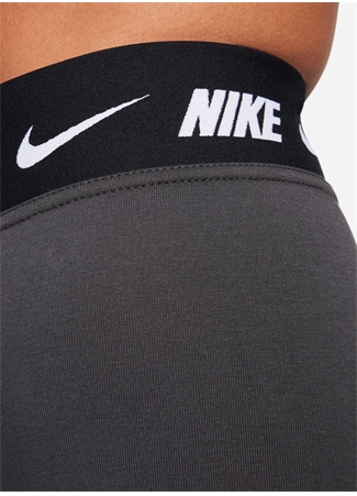 Nike Gri Kadın Uzun Slim Fit Tayt DM4651-060-W NSW CLUB HW LGGNG_2