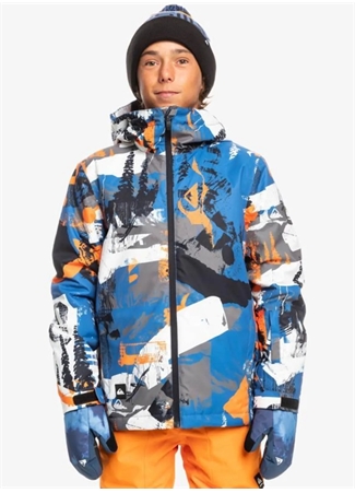 Quiksilver Çok Renkli Erkek Çocuk Kapüşonlu Kayak Montu EQBTJ03164