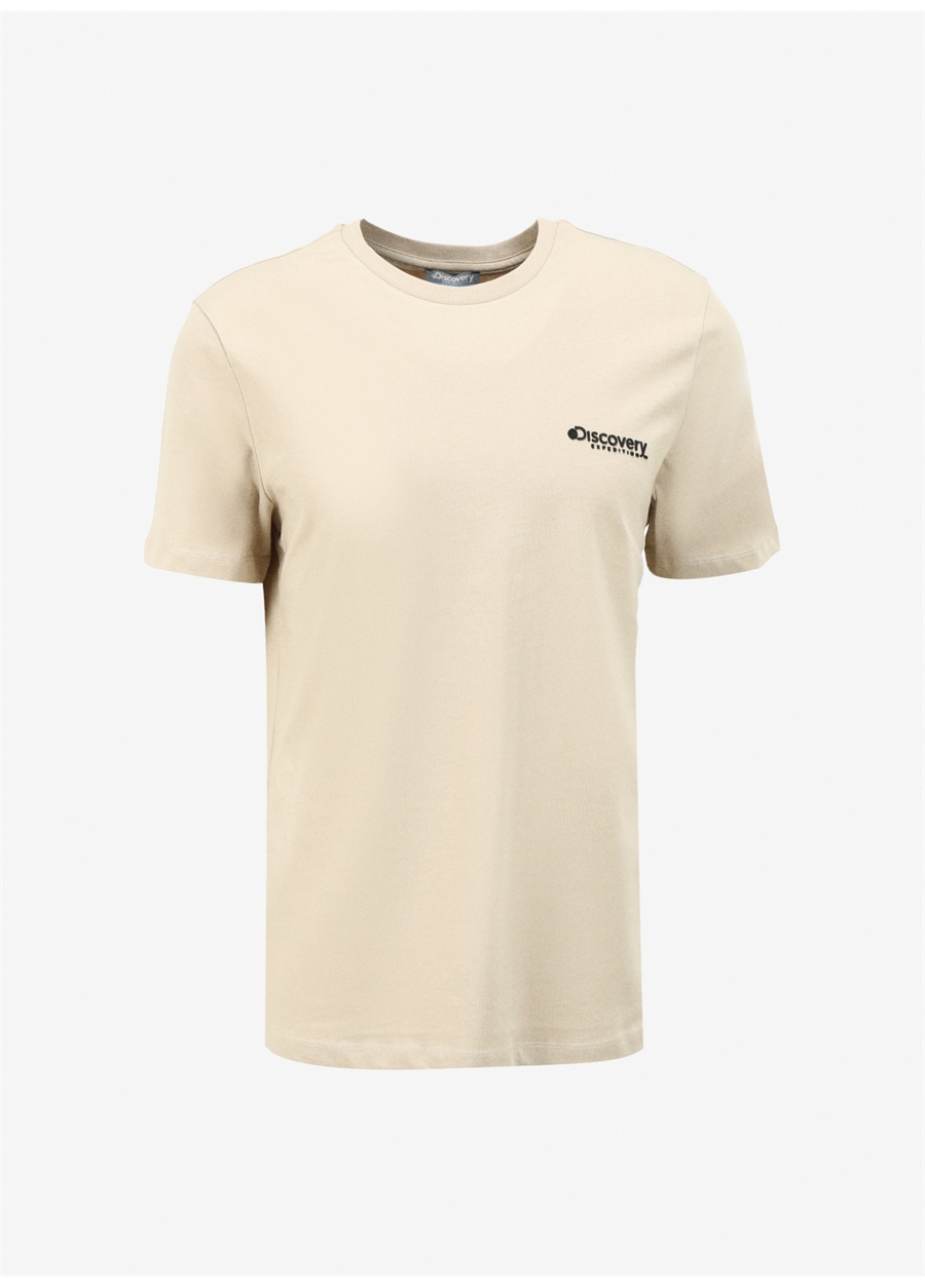 Discovery Expedition Bej Erkek Bisiklet Yaka T-Shirt D4SM-TST3294_5