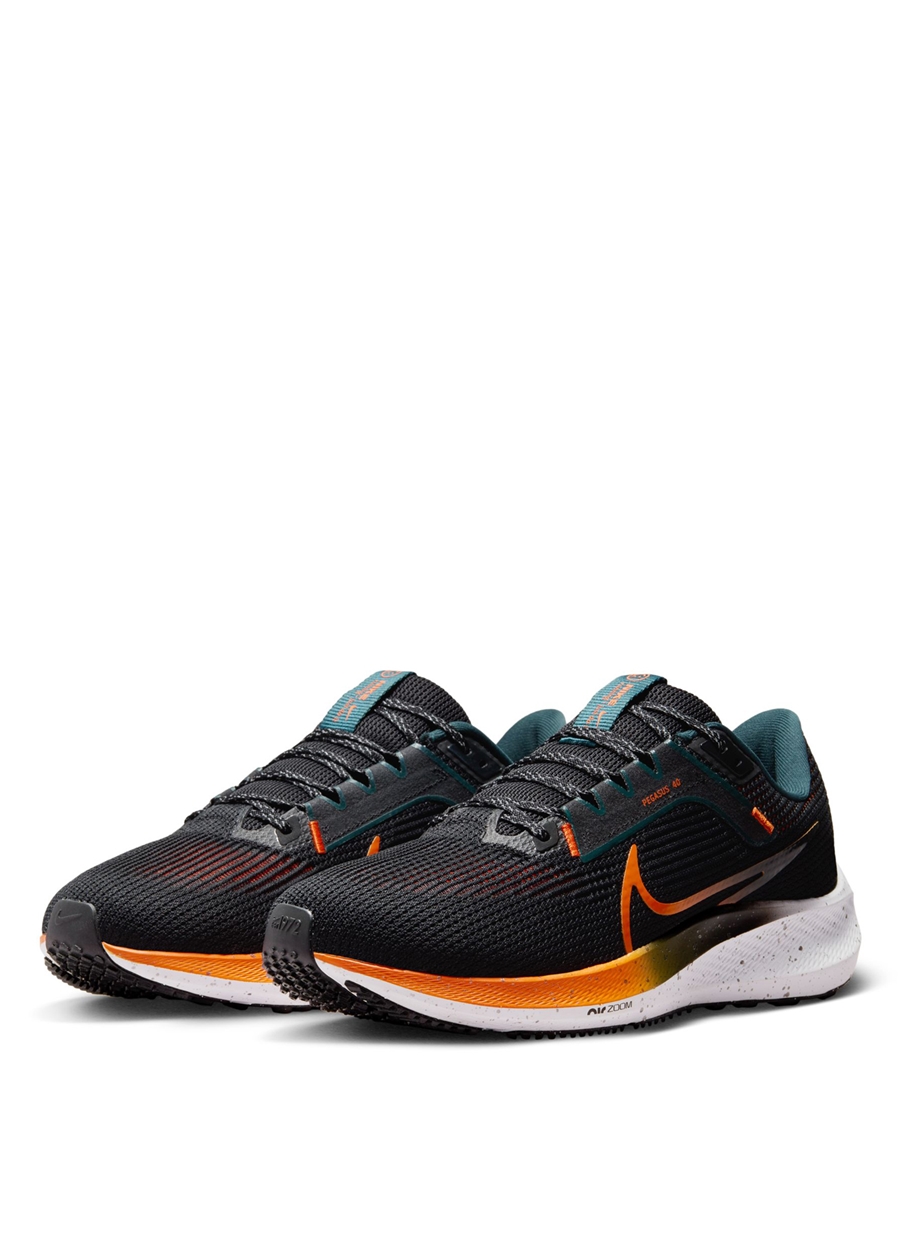 Nike Siyah - Gri - Gümüş Erkek Koşu Ayakkabısı FQ8723-010-AIR ZOOM PEGASUS 40