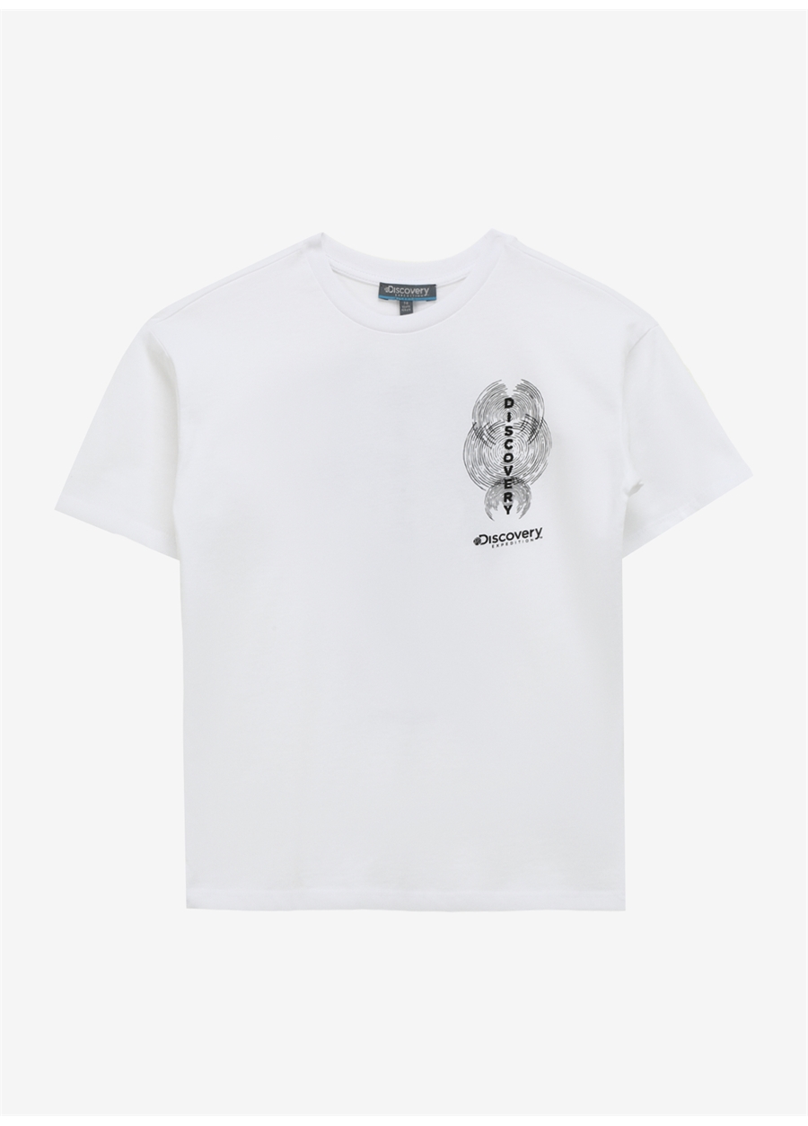 Discovery Expedition Beyaz Erkek Çocuk T-Shirt KARAÇ