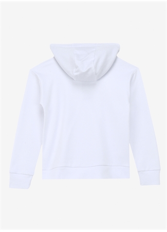 Discovery Expedition Beyaz Erkek Çocuk Kapüşonlu Relaxed Baskılı Sweatshirt D4SB-SWT3031_1