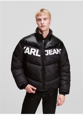 Karl Lagerfeld Jeans Siyah Erkek Mont 236D1551_KLJ LOGO PUFFER JACKET