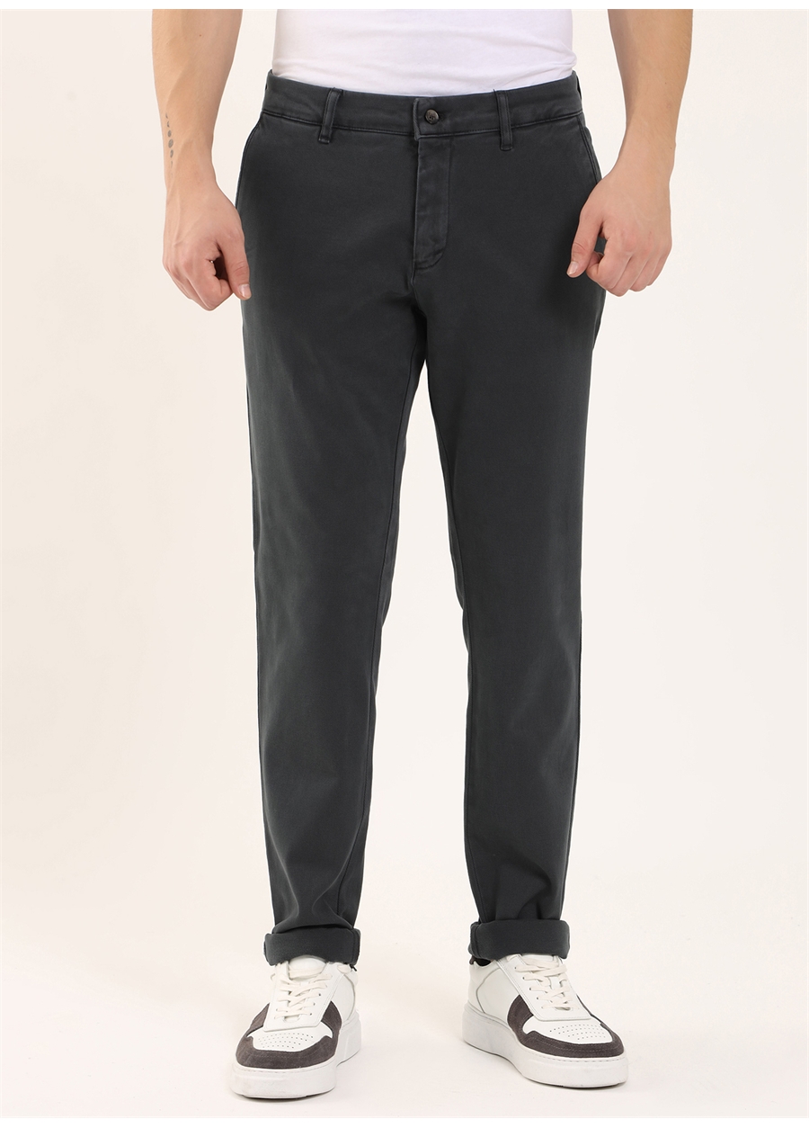 Dufy Standart Bel Normal Paça Regular Fit Antrasit Erkek Pantolon DU1234164006