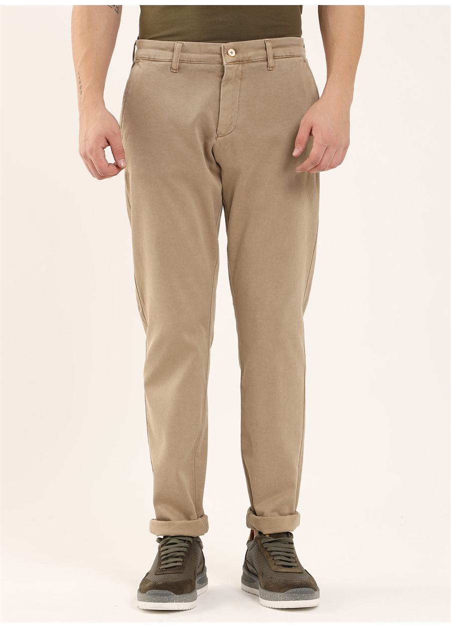 Dufy Standart Bel Normal Paça Regular Fit Toprak Erkek Pantolon DU1234164006