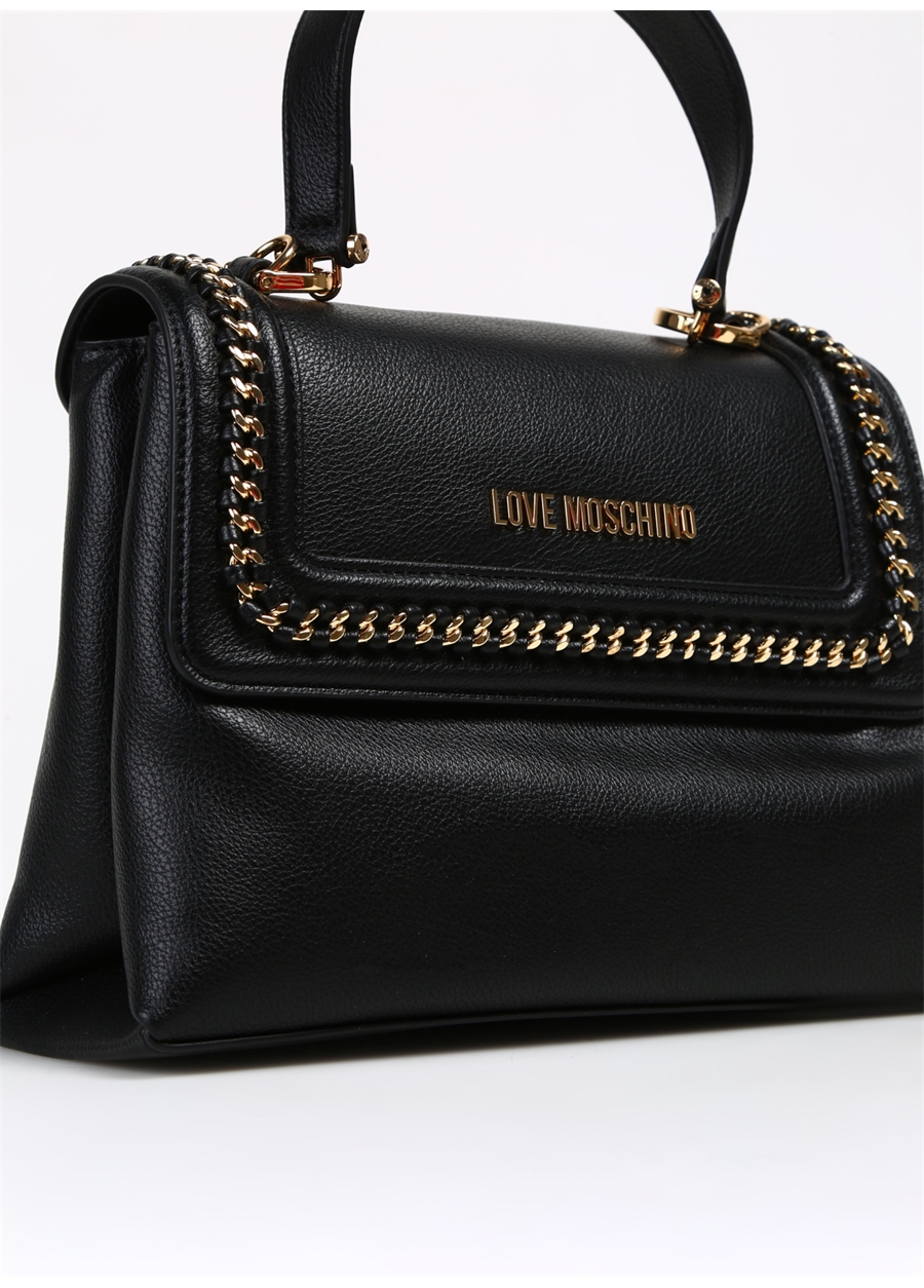 Love Moschino Siyah Kadın 19X27x10 Cm Omuz Çantası JC4032PP1HLN0000_4