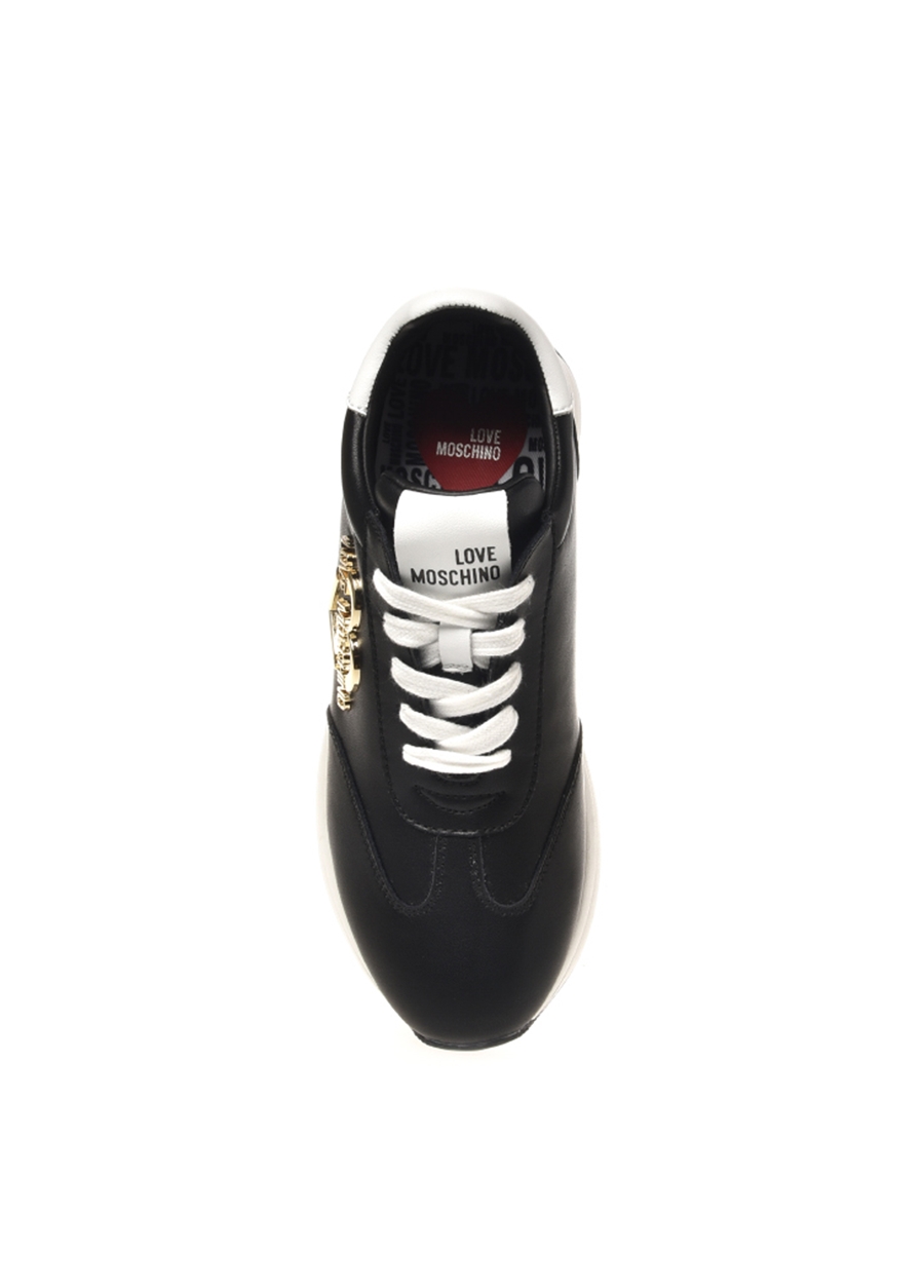 Love Moschino Siyah - Beyaz Kadın Deri Sneaker JA15074G1HIA100A_2