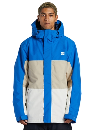 Dc Mavi Erkek Kapüşon Yaka Uzun Kayak Montu ADYTJ03063_DEFY JACKET