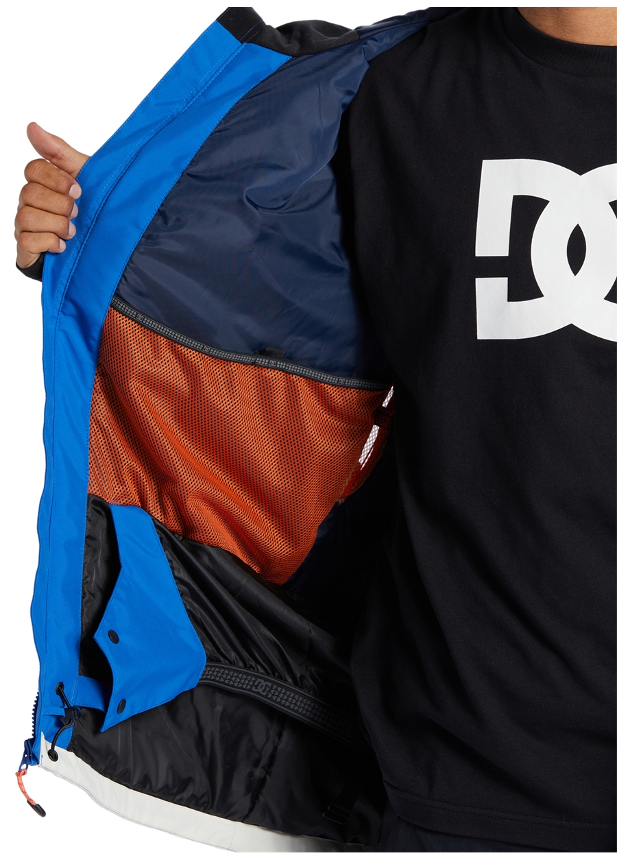 Dc Mavi Erkek Kapüşon Yaka Uzun Kayak Montu ADYTJ03063_DEFY JACKET_6