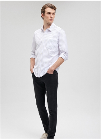 Mavi Slim Fit Antrasit Çizgili Erkek Gömlek M0211284-80932_ÇİZGİLİ GÖMLEK_1