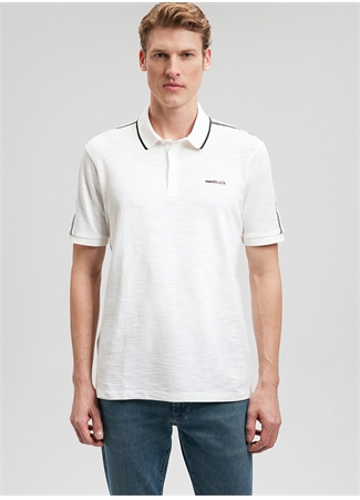 Mavi Düz Kırık Beyaz Erkek Polo T-Shirt M0611838-70057_POLO TİŞÖRT_2