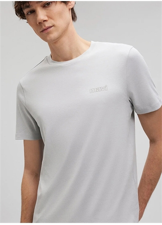 Mavi Polo Yaka Düz Açık Gri Erkek T-Shirt M0610360-70075_BASIC TİŞÖRT_1