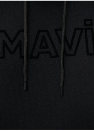 Mavi Kapüşon Yaka Siyah Erkek Sweatshırt M0610941-900_MAVİ BASKI SWEATSHIRT_5