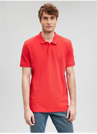 Mavi Düz Kırmızı Erkek Polo T-Shirt M064946-70471_POLO TİŞÖRT_2