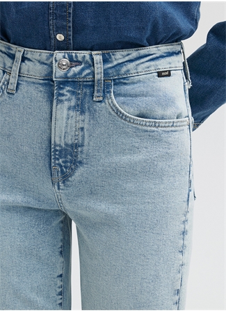 Mavi CINDY Yüksek Bel Dar Paça Mom Fit Mavi Kadın Denim Pantolon M100277-86452_7