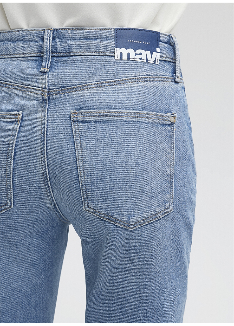 Mavi CINDY Yüksek Bel Dar Paça Mom Fit Mavi Kadın Denim Pantolon M100277-86456_7