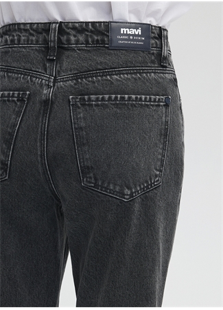 Mavi NEW YORK Yüksek Bel Ankle Paça Straight Koyu Gri Kadın Denim Pantolon M101441-86469_6