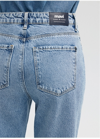 Mavi NEW YORK Yüksek Bel Ankle Paça Straight Mavi Kadın Denim Pantolon M101441-86468_6