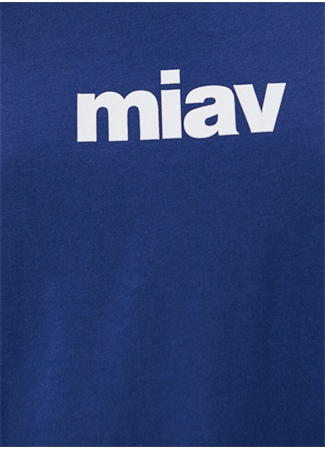 Mavi Bisiklet Yaka Mavi Kadın T-Shirt M1610622-70722-MİAV BASKILI TİŞÖRT_4