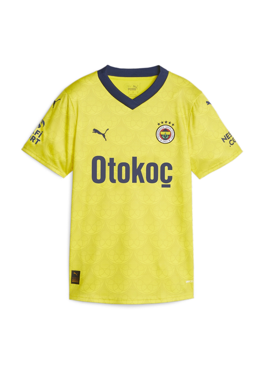 Puma Sarı - Mavi Kadın Bisiklet Yaka Forma 77200804-FSK Away Jersey Replica W_6