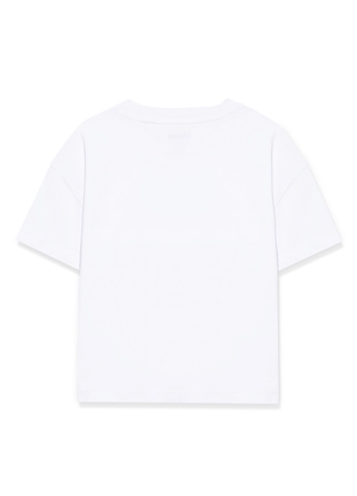 Mavi Baskılı Beyaz Kız Çocuk T-Shirt MIAV BASKILI CROP TİŞÖRT White_1