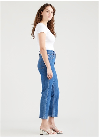 Levis 501 Açık Mavi Kadın Yüksek Bel Denim Pantolon CROP JAZZ POP_3