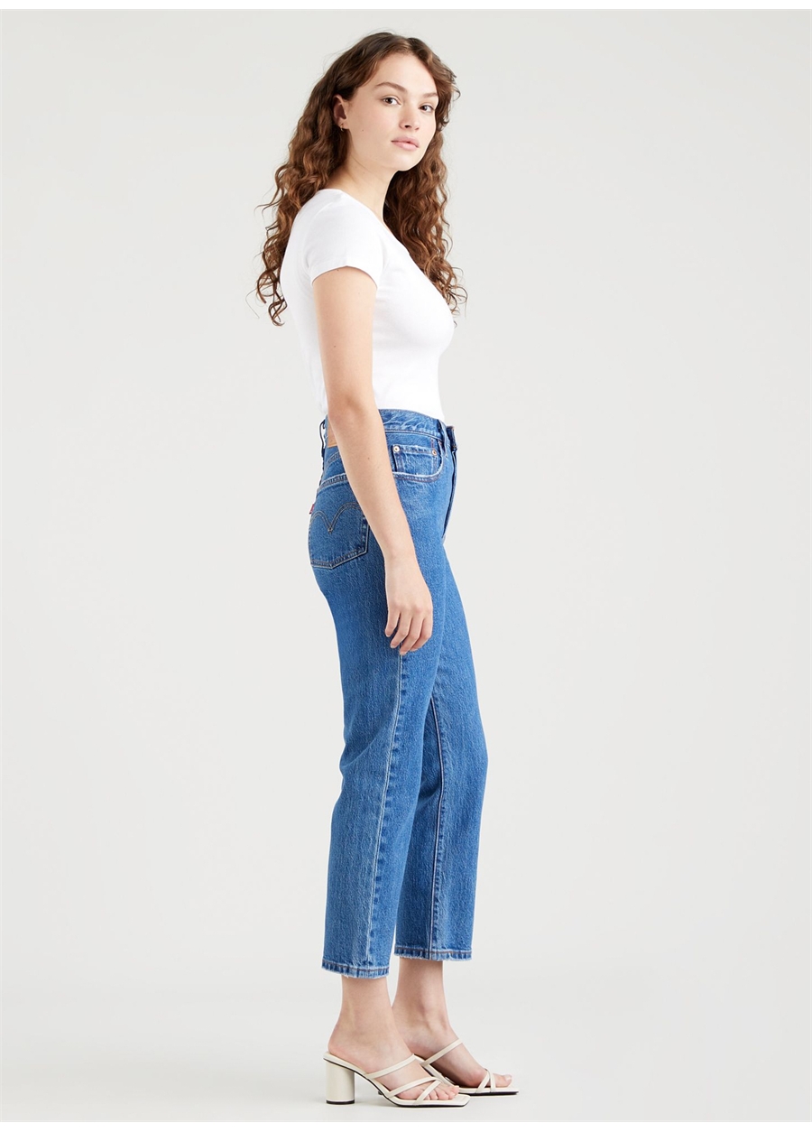 Levis 501 Açık Mavi Kadın Yüksek Bel Denim Pantolon CROP JAZZ POP_3