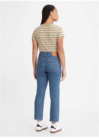 Levis 501 Açık Mavi Kadın Yüksek Bel Denim Pantolon CROP JAZZ POP_4