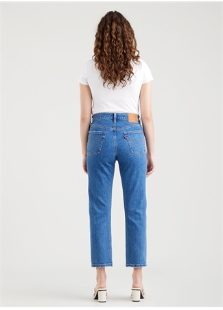 Levis 501 Açık Mavi Kadın Yüksek Bel Denim Pantolon CROP JAZZ POP_5